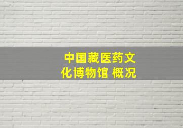 中国藏医药文化博物馆 概况